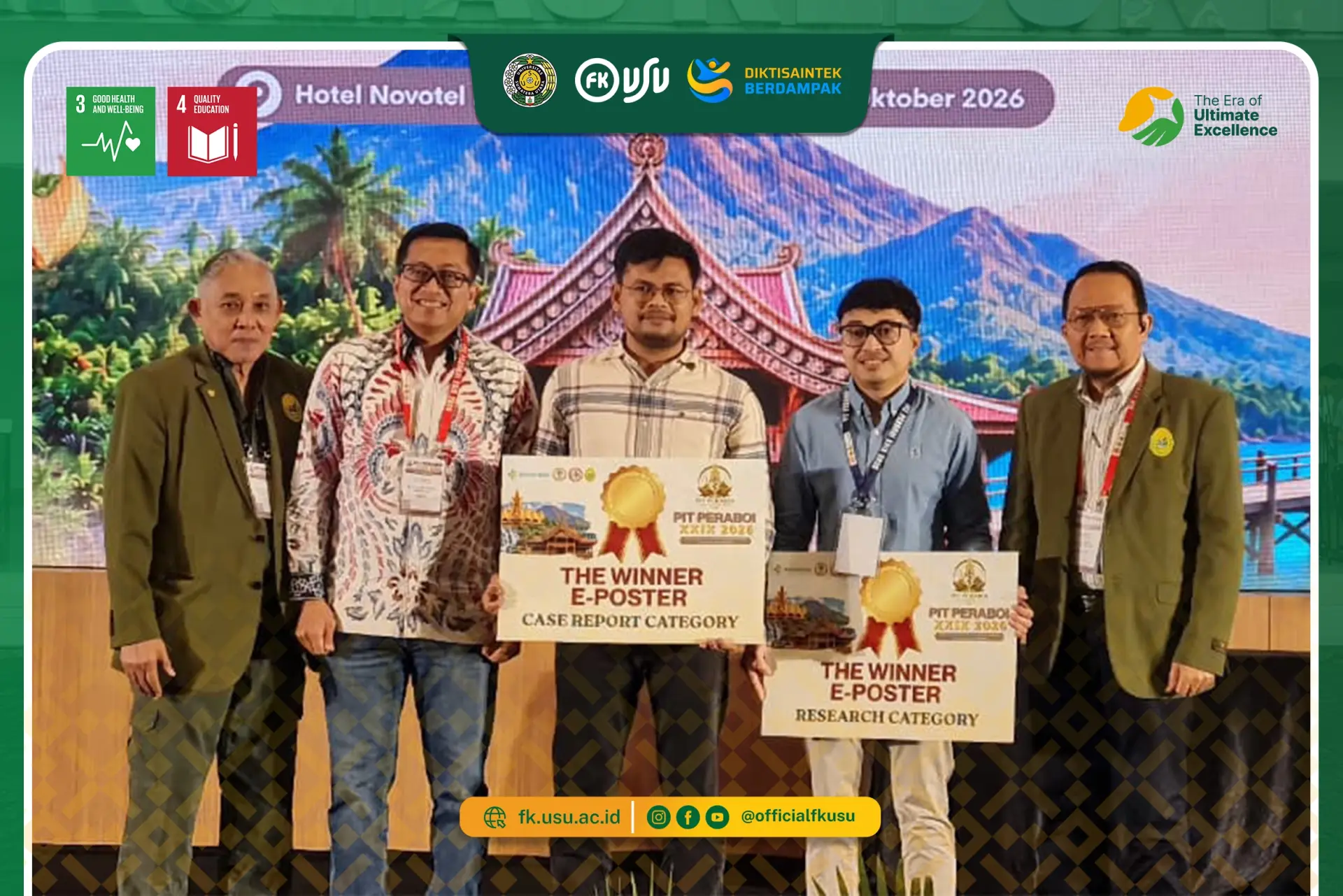 Peserta Didik Sp2 Bedah FK USU Raih Prestasi pada PIT PERABOI XXIX 2026